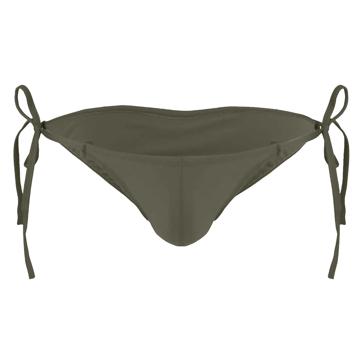 Gray Adjustable String-Tie Men’s Bikini Brief