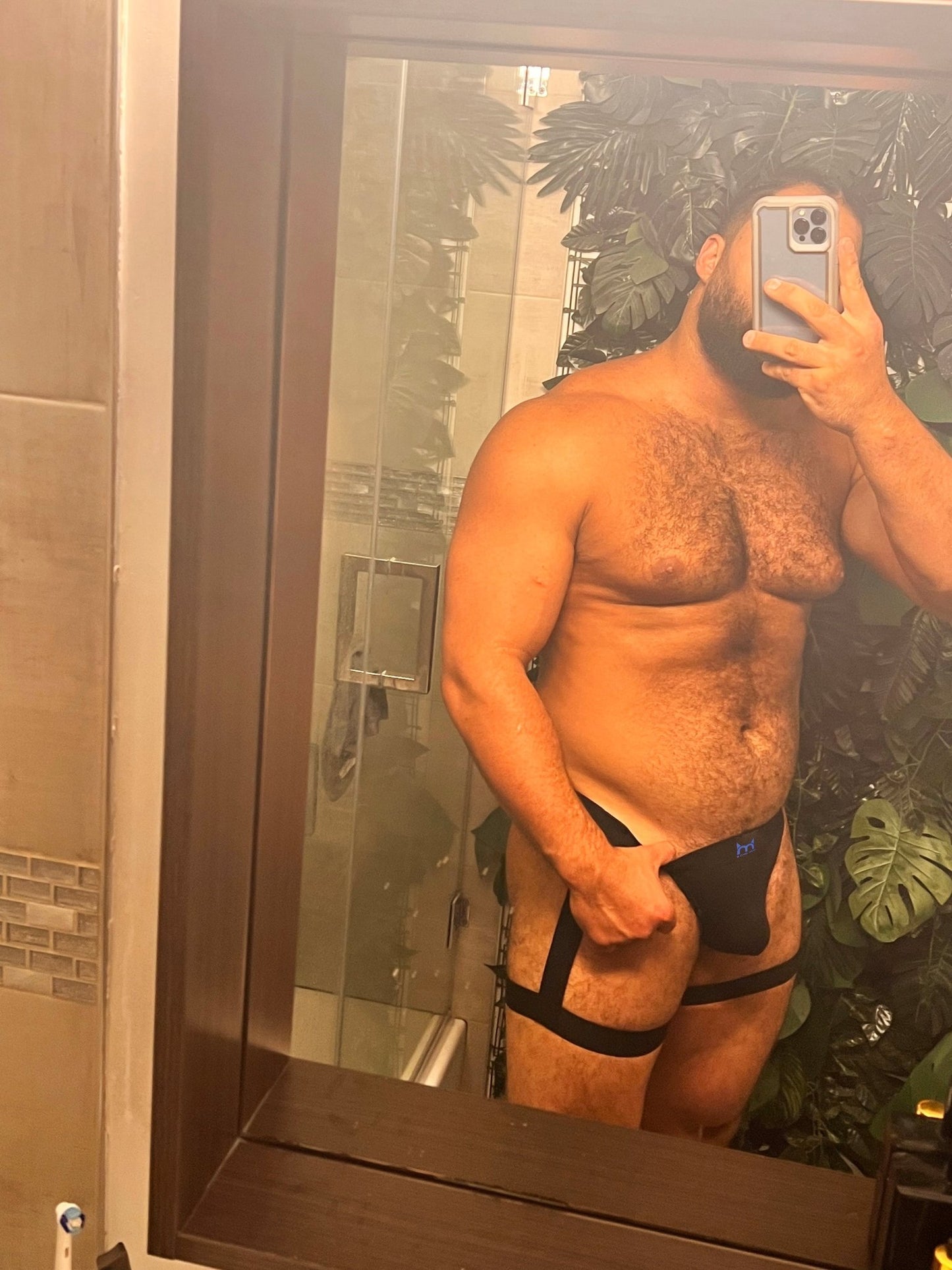 Black Garter Thong - TB-BondMen
