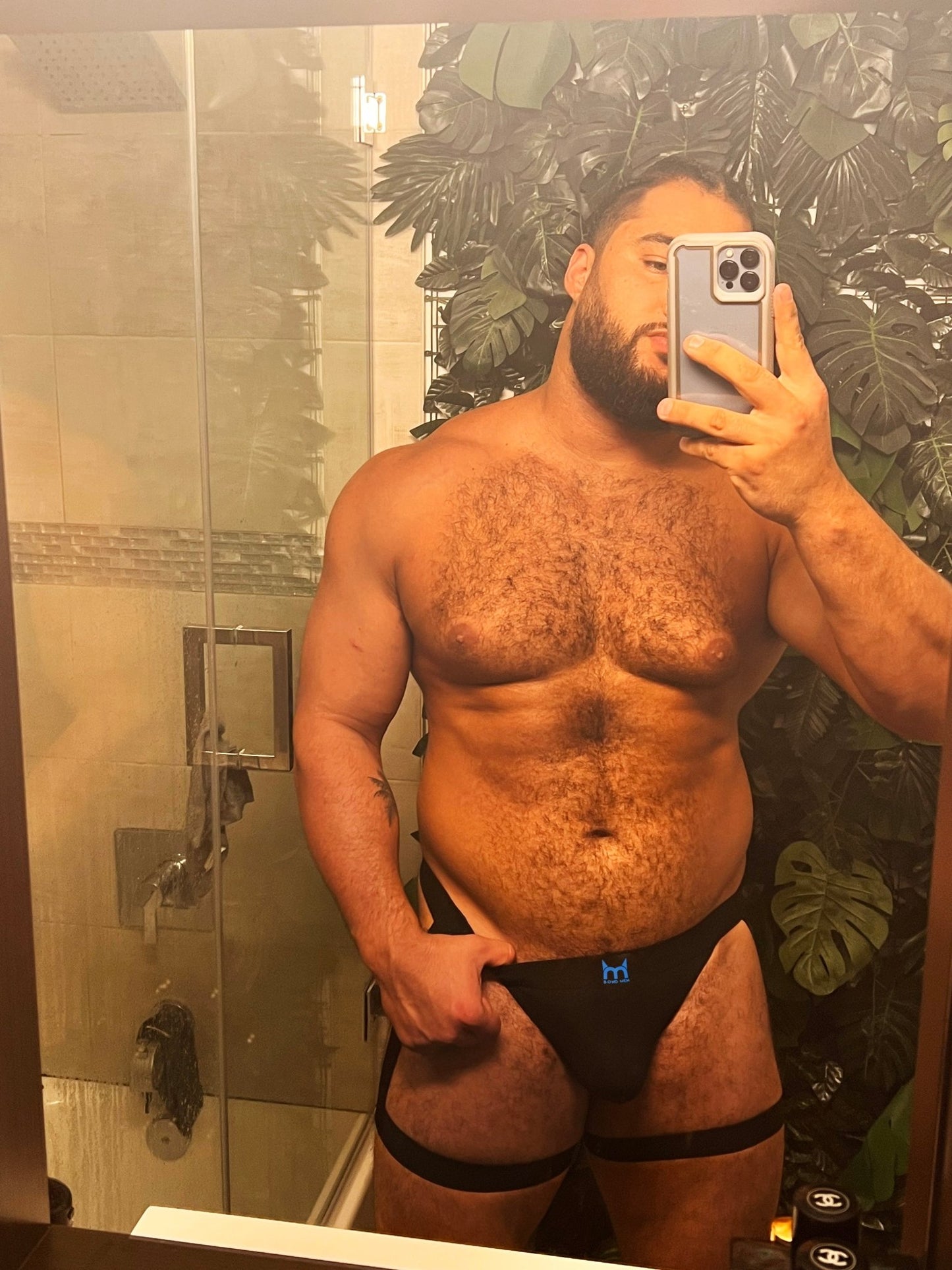 Black Garter Thong - TB-BondMen