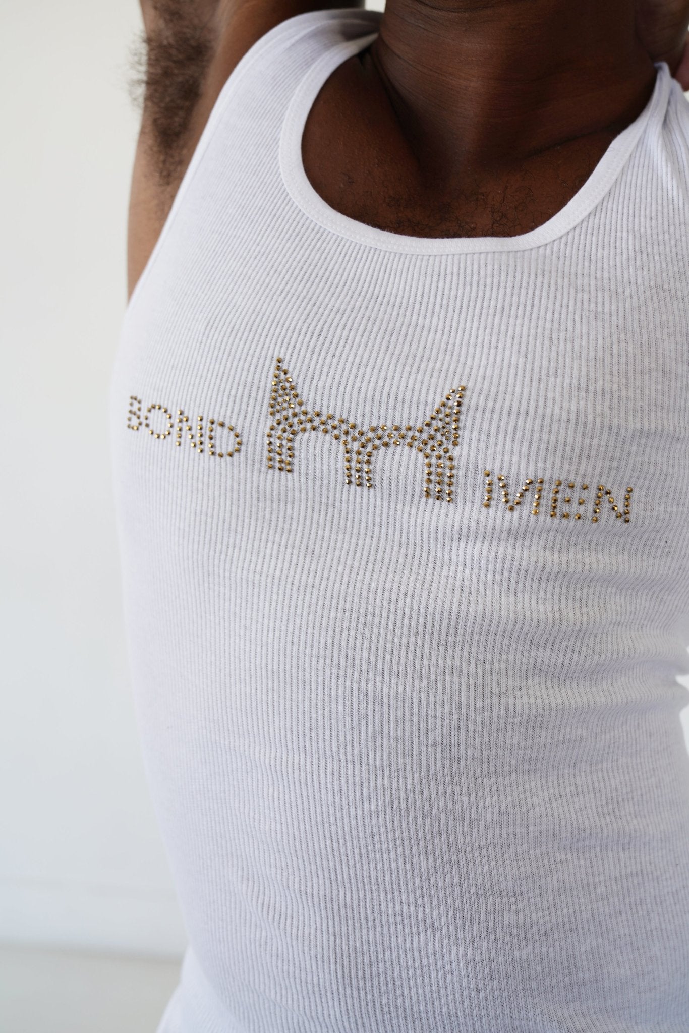 Bond Men Gold Stud Tank Top, Tank Top, Men's top, Sexy men's fashion