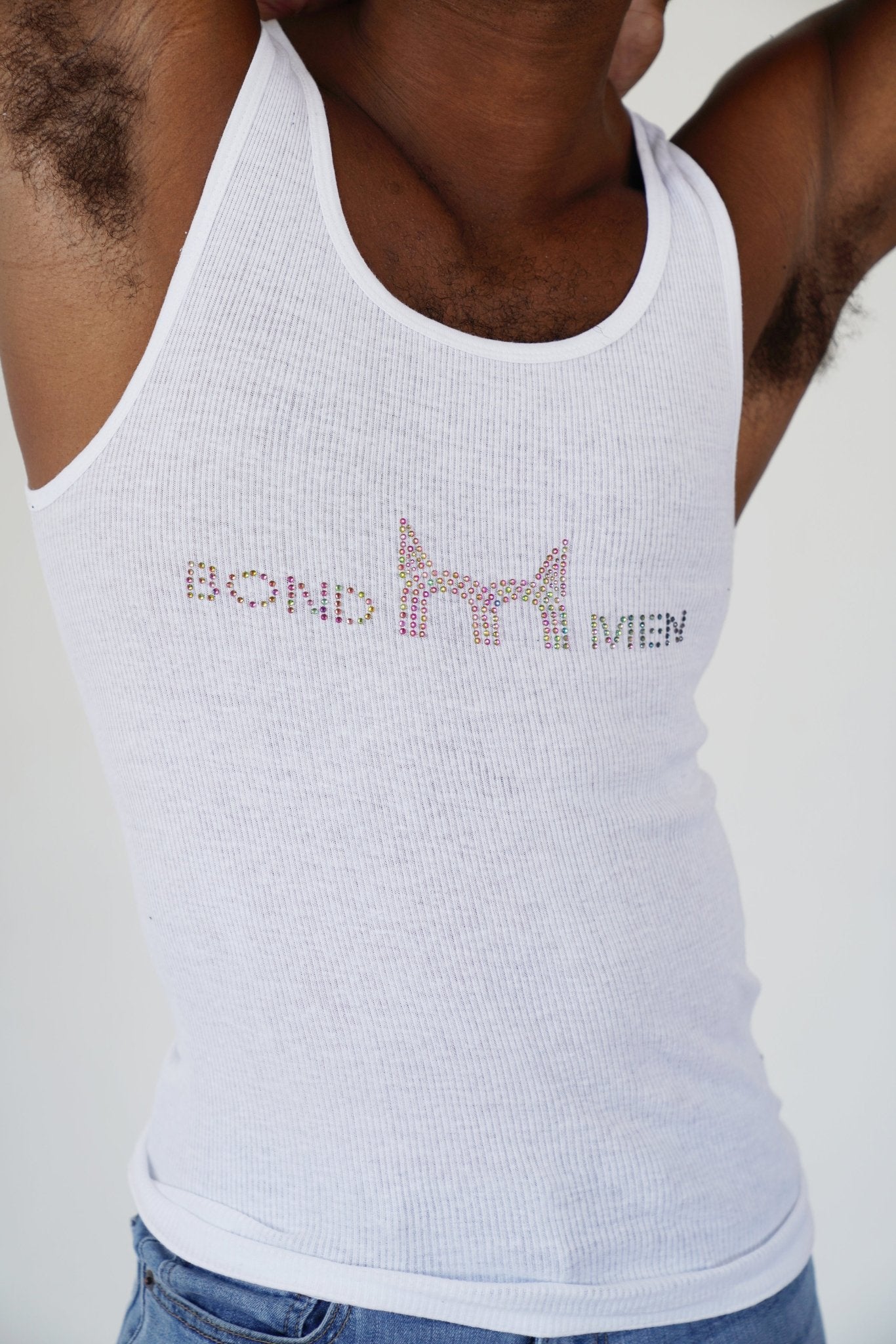 Bond Men Rainbow Stud Tank Top, Tank Top, Men's top, Sexy men's fashion