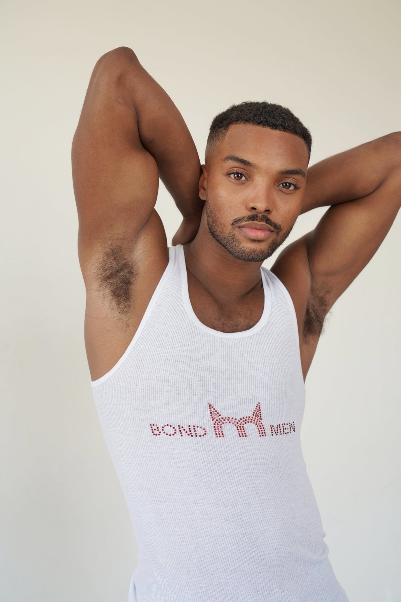 Bond Men Red Stud Tank Top, Tank Top, Men's top, Sexy men's fashion