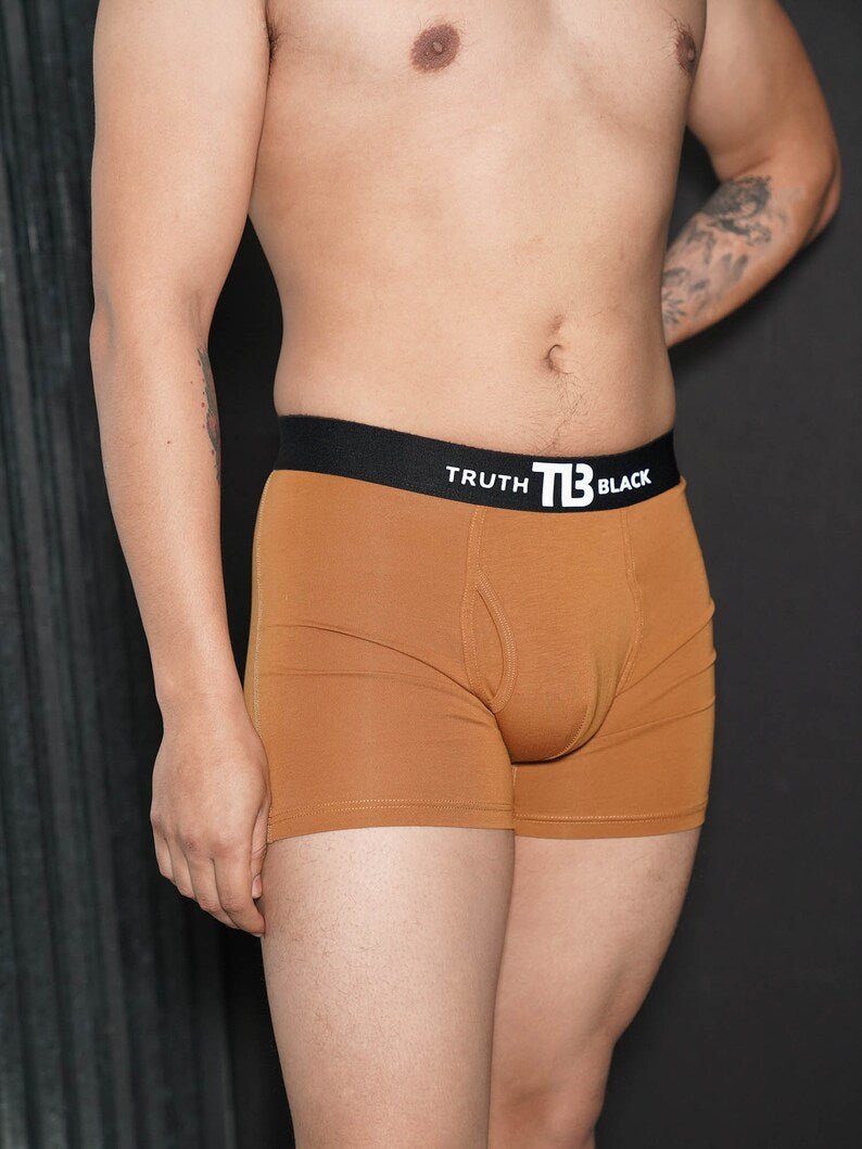 Caramel TB Boxer Shorts - TB-BondMen Boxer Gay men's underwear LGBTQ+ underwear Men's briefs Men's boxer briefs Jockstraps Thongs for men Pride underwear Men's lingerie Sexy men's underwear Designer men's underwear Comfortable men's underwear Men's swimwear Athletic men's underwear Fashion men's underwear Bulge enhancing underwear