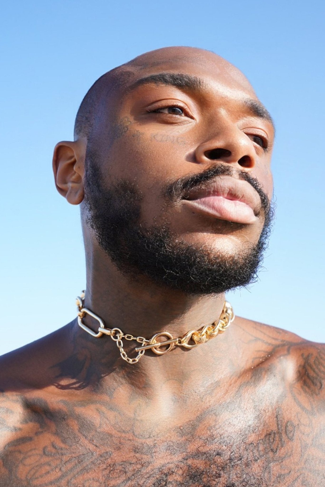 Classic Toggle Clasp Gold Choker - TB-BondMenchoker