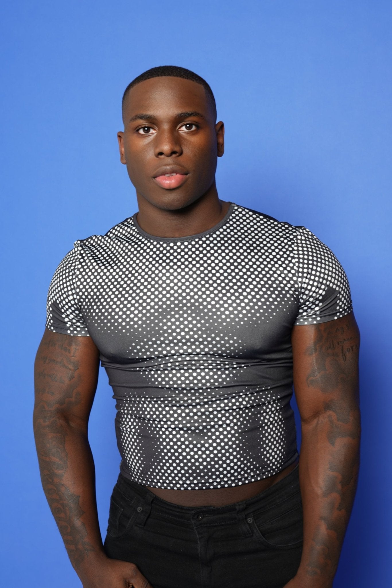 Cropped Muscle Illusion Top - TB-BondMenShirt