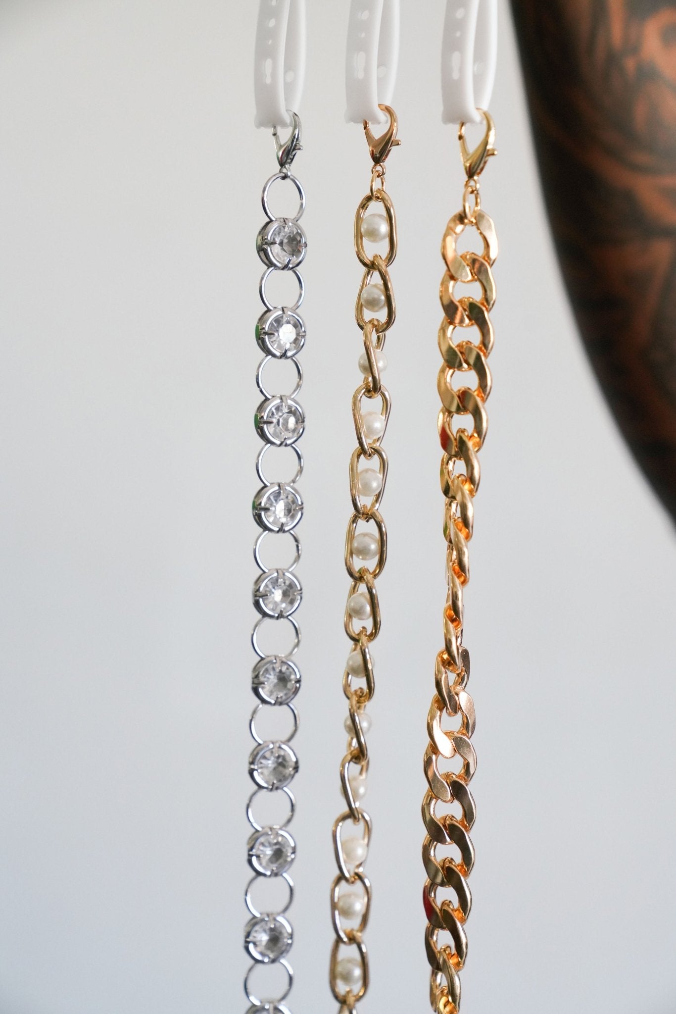 Dazzling Silver Chain Cotton G String - TB-BondMenThong