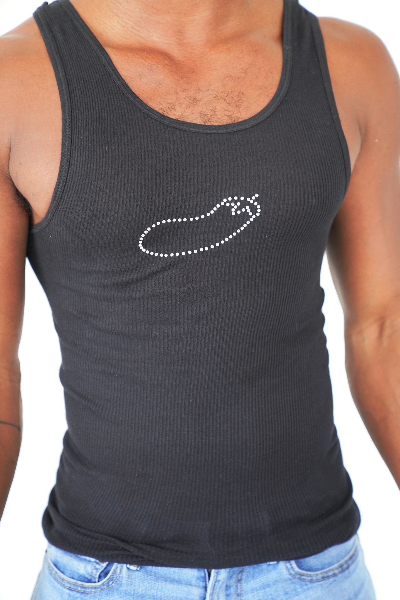 Eggplant Stud Tank Top, men's fashion, men's clothes, comfortable top