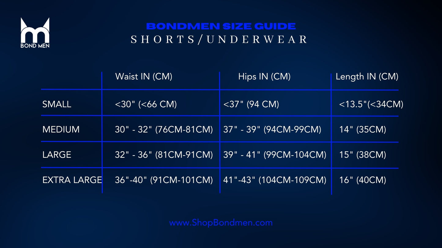 Electric Blue Hybrid Brief Gay men's underwear, Men's briefs, LGBTQ+ underwear, Men's lingerie, Sexy men's underwear, Comfortable men's underwear, Men's swimwear, size chart