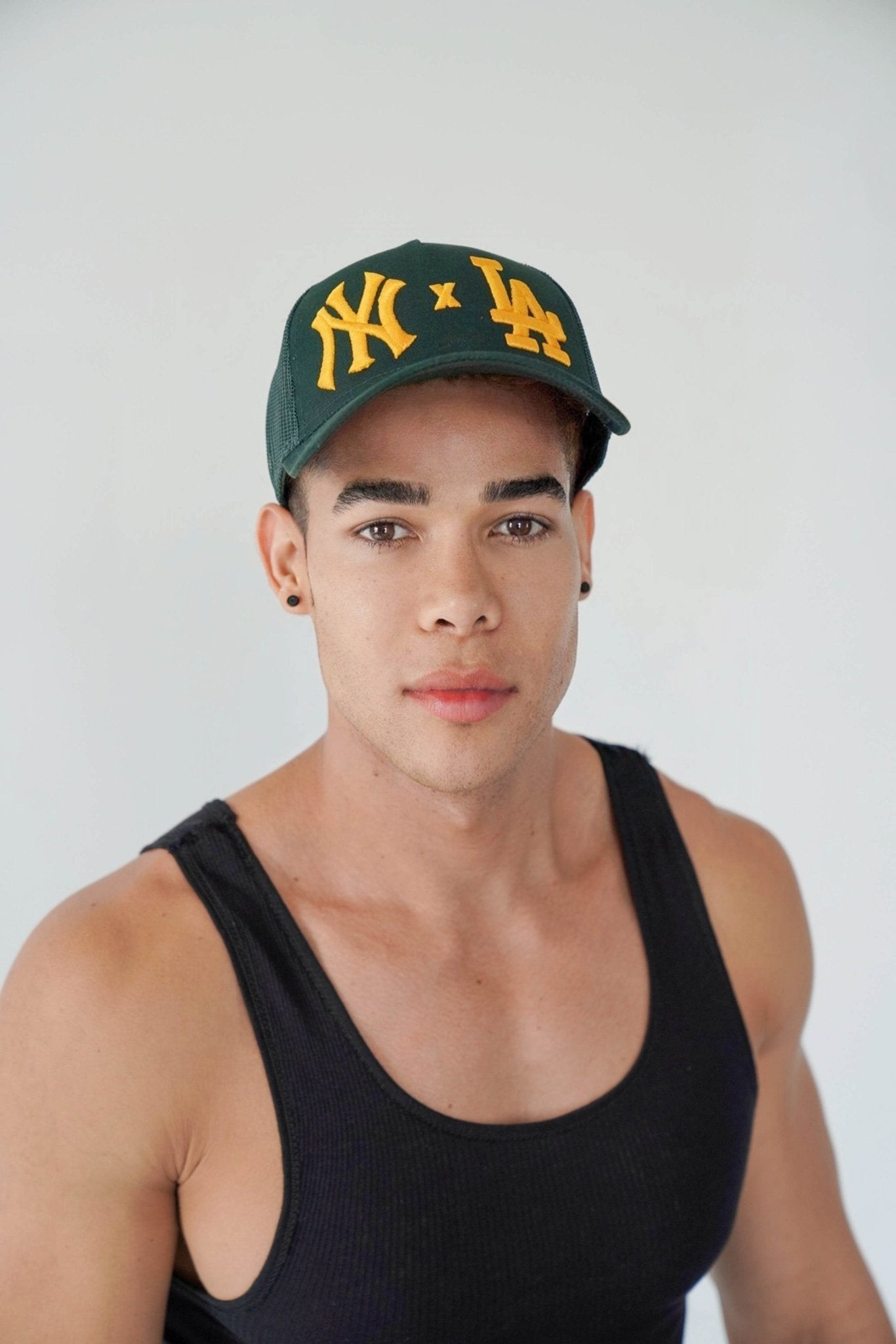 Green NY X LA, Men's hat, Trucker Cap
