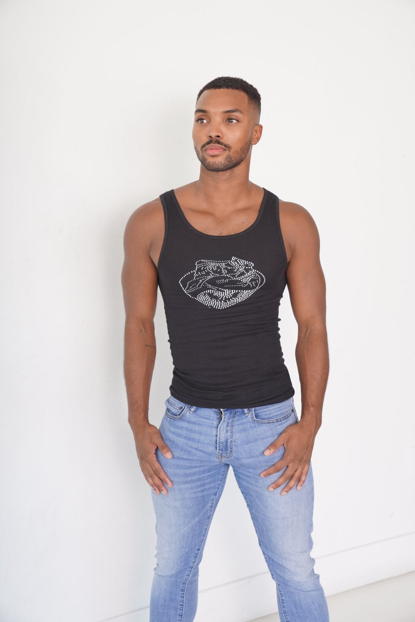 Kiss Me Tank Top, men's fashion, men's clothes, comfortable top