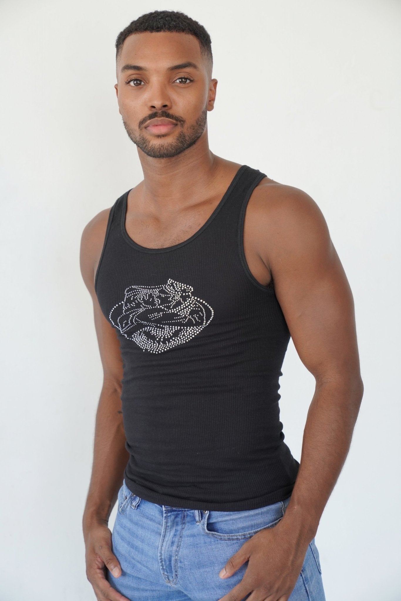 Kiss Me Tank Top, men's fashion, men's clothes, comfortable top