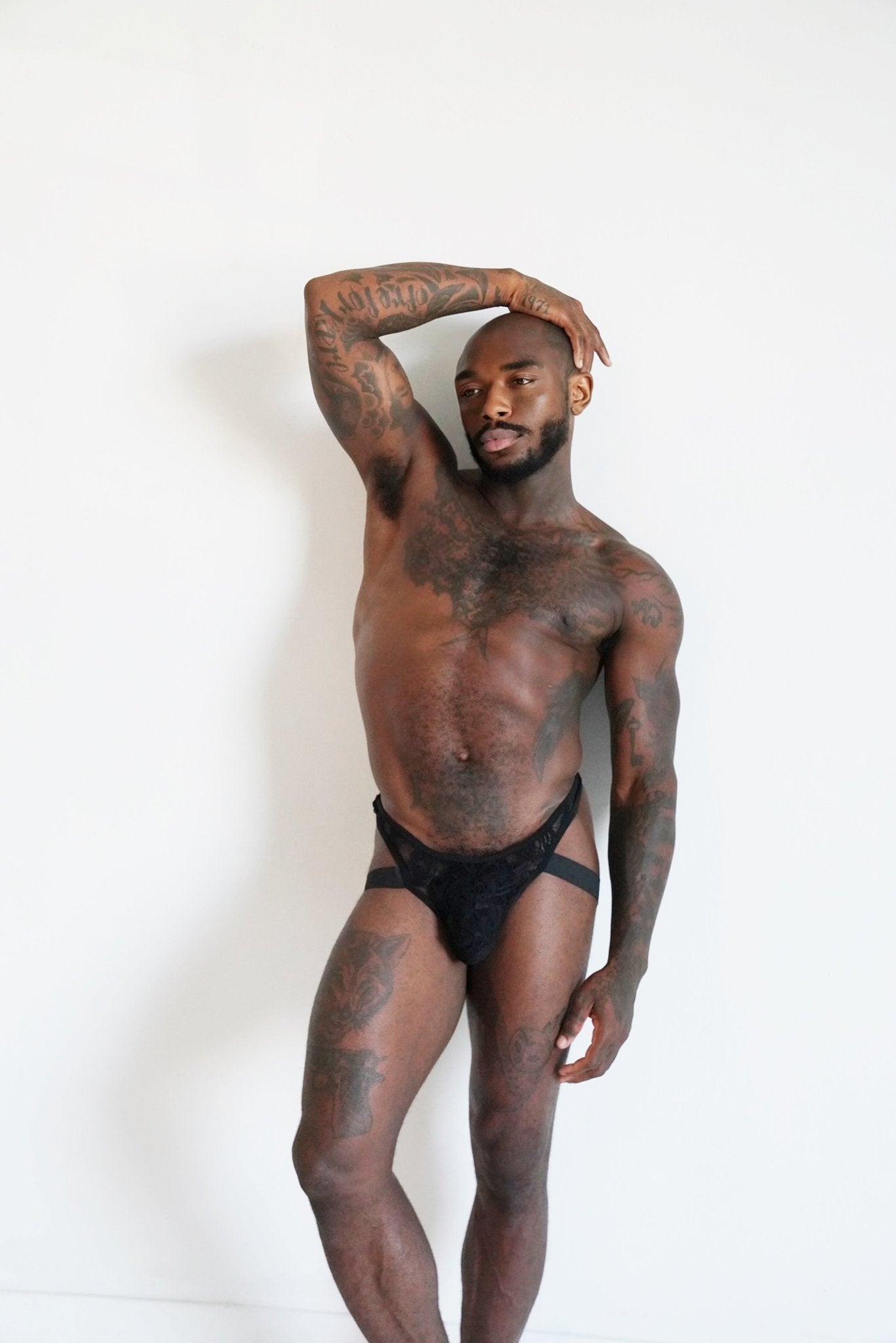Midnight Sheer Jockstrap & Robe Set - TB-BondMenJock Strap & Robe Set