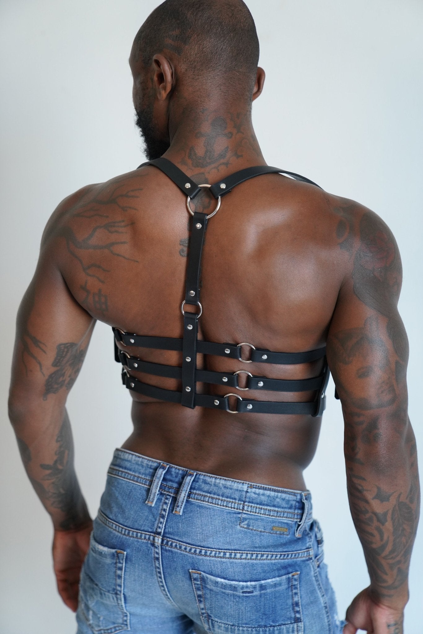 Multi-Strap Waist Harness with O Ring - TB-BondMenHarness
