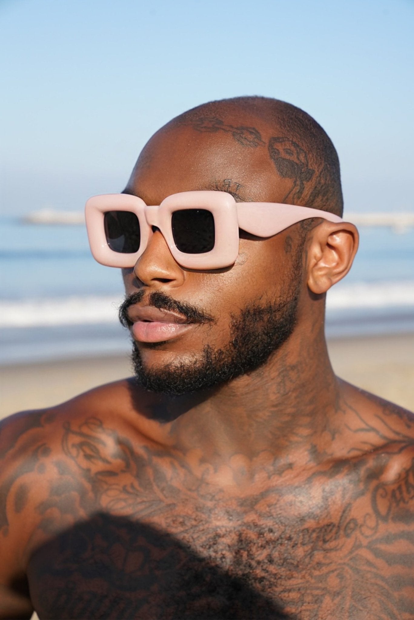 Pink Puffed Retro Shades - TB-BondMenSunglasses