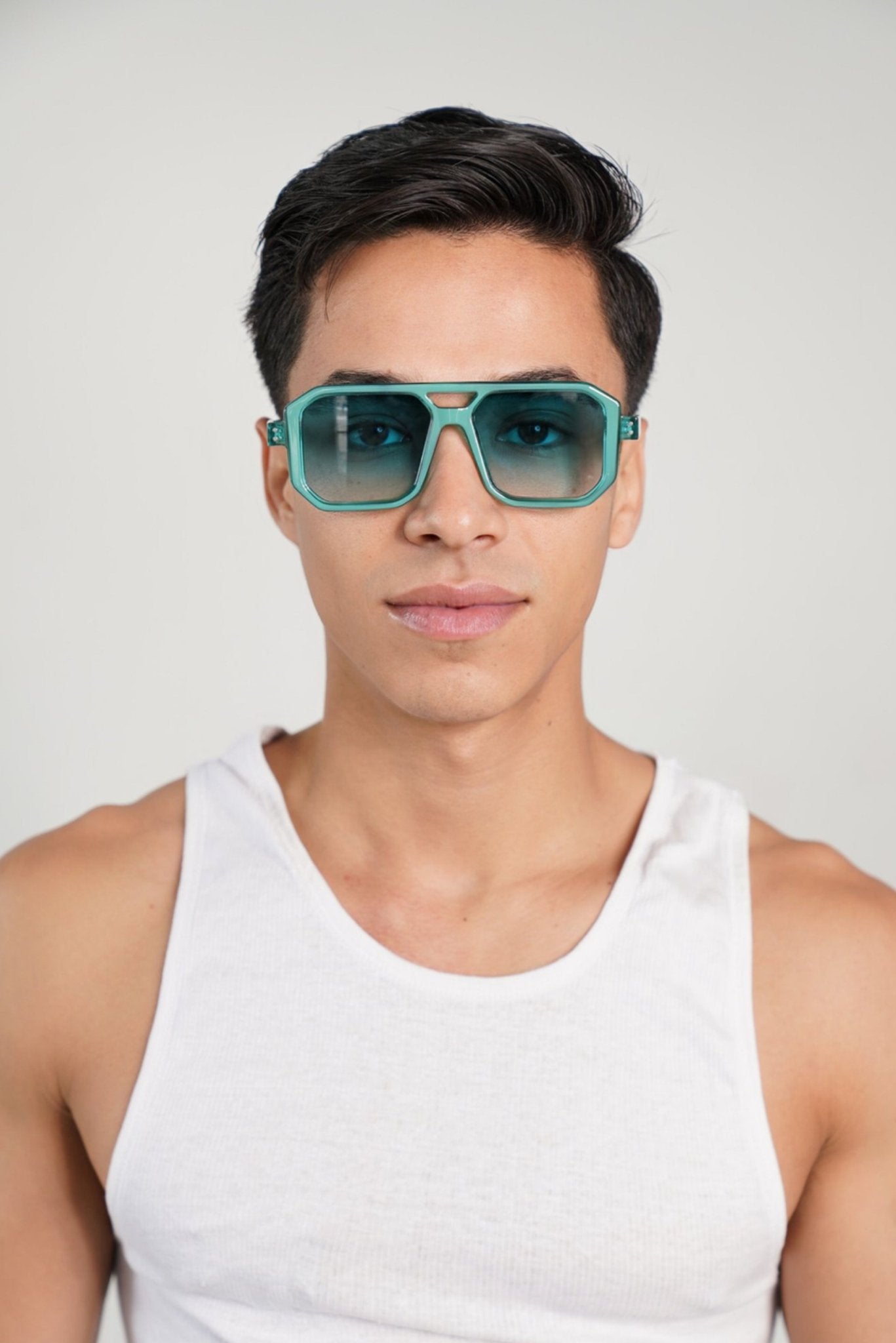 Popping Green Tint and Frame Sunglasses - TB-BondMenSunglasses