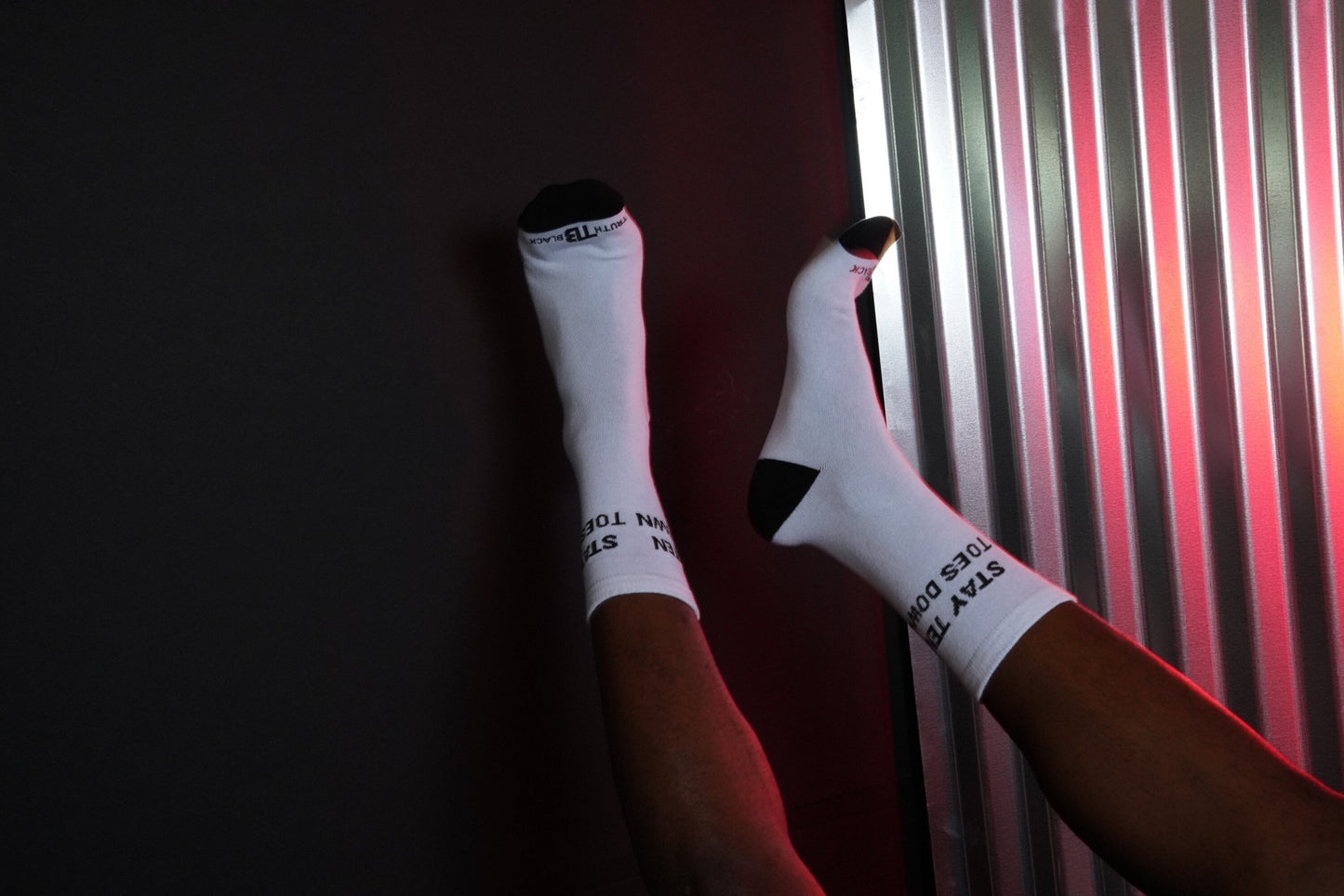 Stay Ten Toes Down Crew Socks, men's socks, comfortable socks