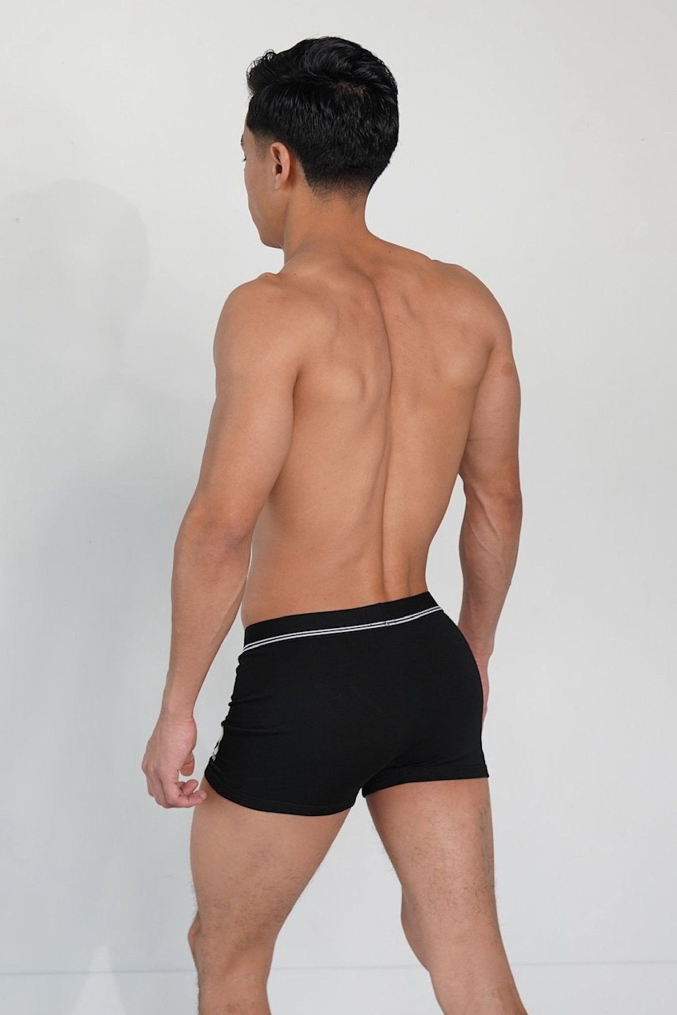 White-Lined Boxer Briefs - TB-BondMen