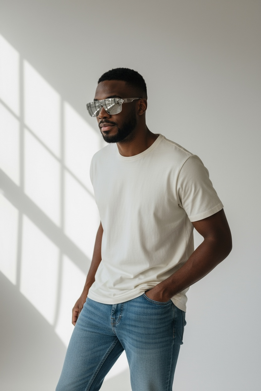 Retro Gray Square Sunglasses | Unisex Oversized Shades | Vintage Transparent Frame UV400 Protection Eyewear