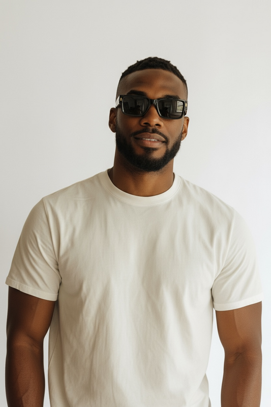 Black Tint Rectangular Frame Sunglasses| Unisex Sunglasses | UV400 Streetwear Eyewear (Copy)