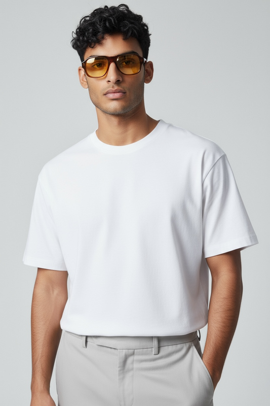 Classy Brown Aviator Square Sunglasses | Unisex Oversized Shades | Vintage Transparent Frame UV400 Protection Eyewear (Copy)