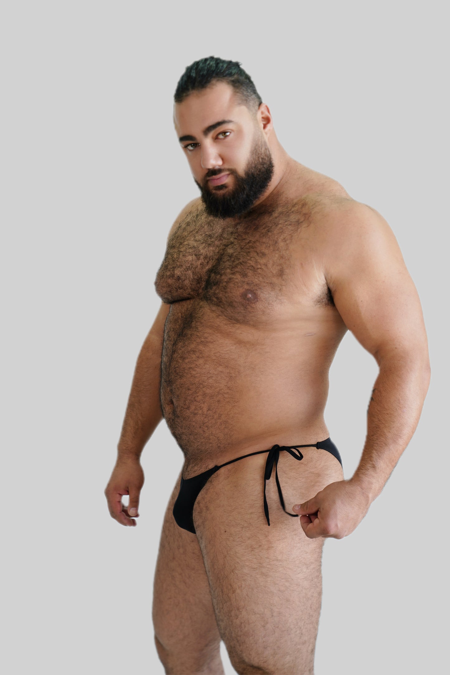 Men's Tie Side Black Bikini