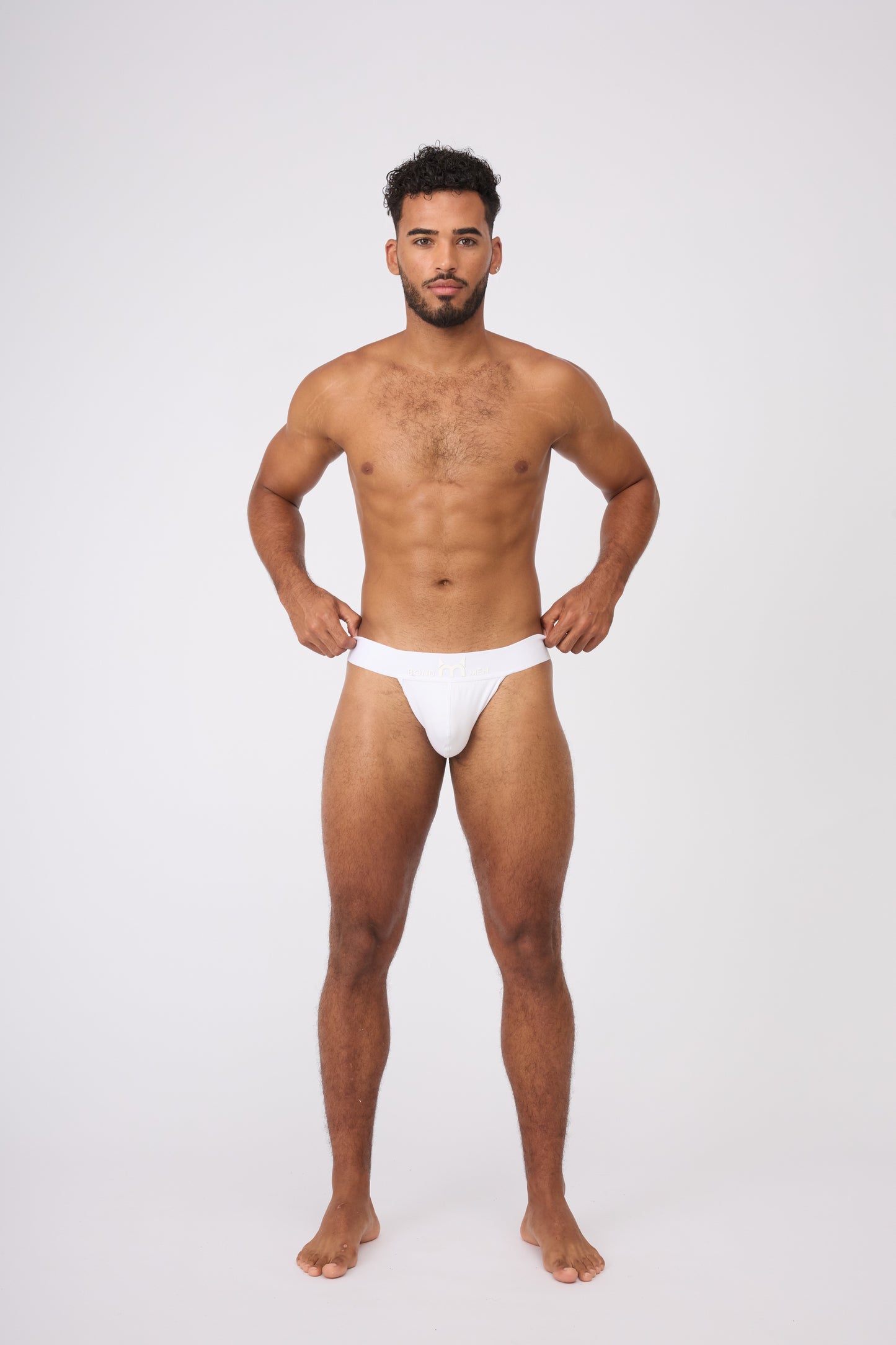 Bond Men White Athletic Jock Strap