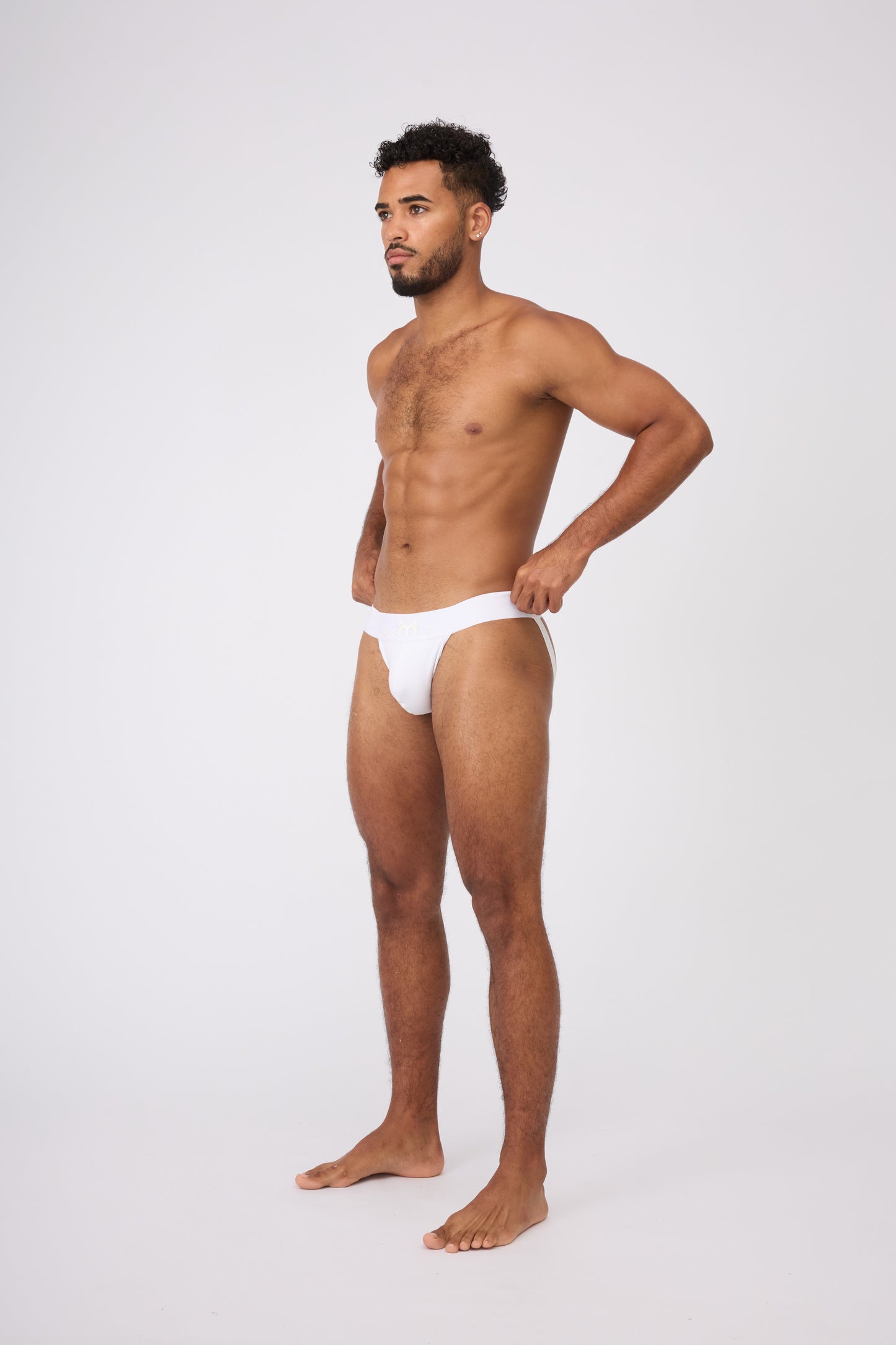Bond Men White Athletic Jock Strap