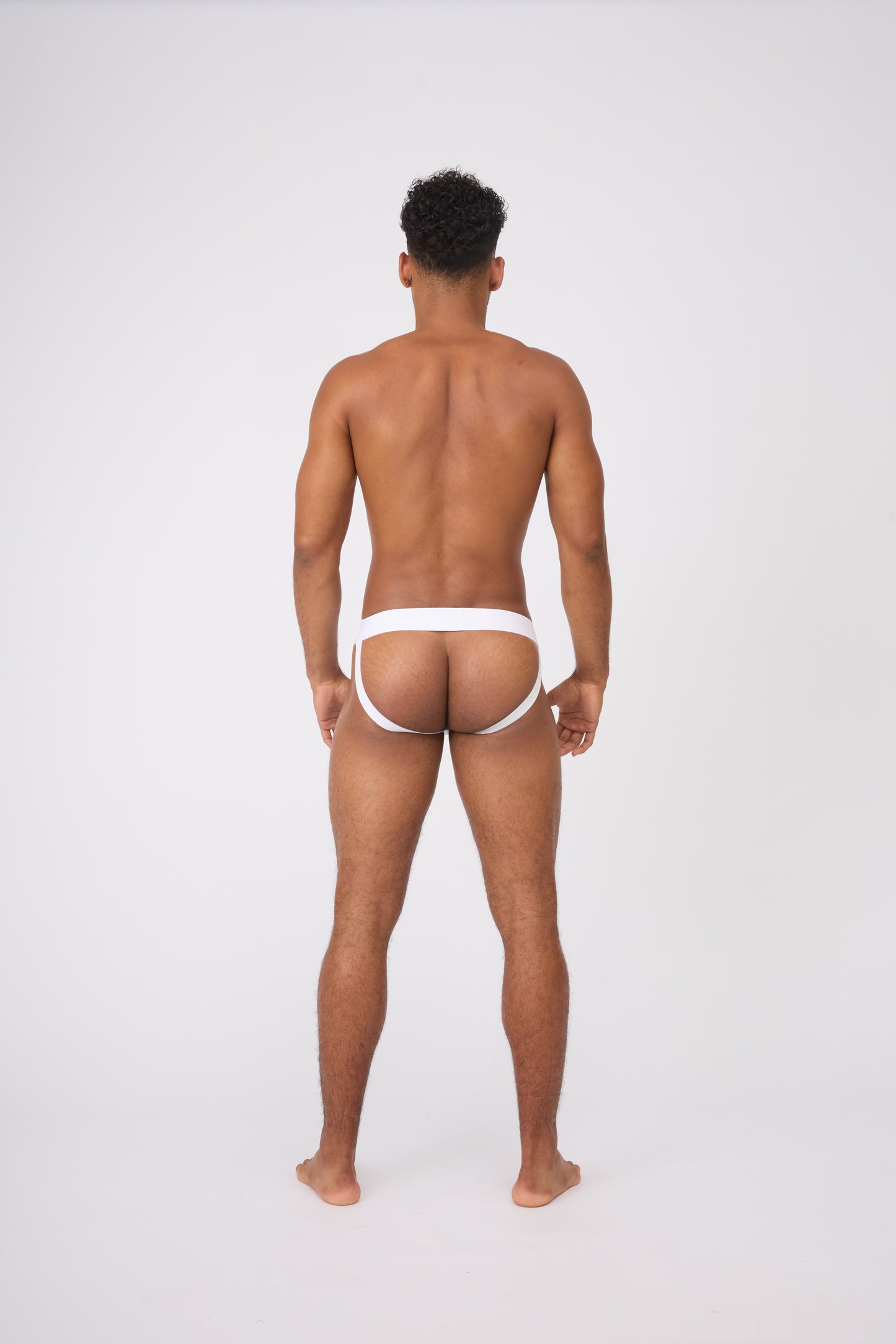 Bond Men White Athletic Jock Strap