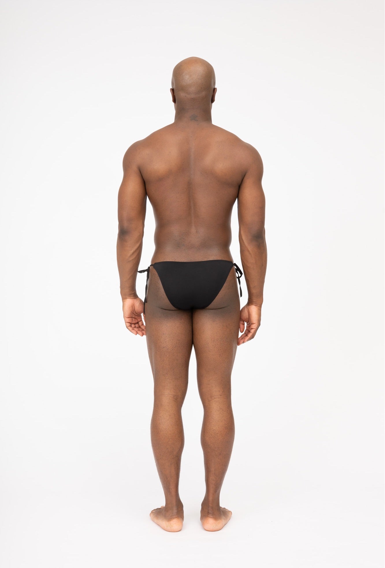 Bond Men's Tie Side Black Low Rise Pool Wear Bikini