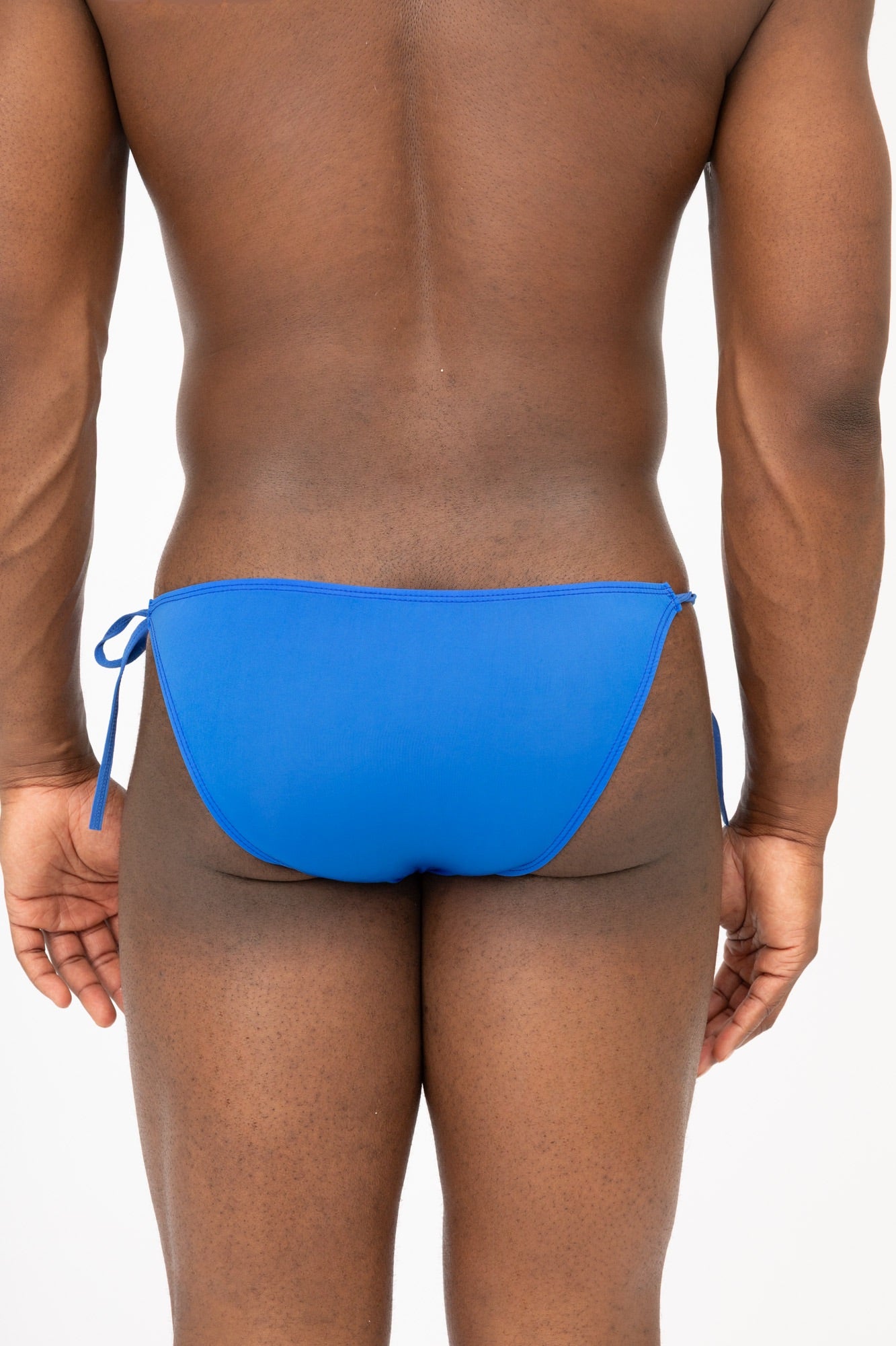Bond Men's Tie Side Blue Low Rise Pool Wear Bikini