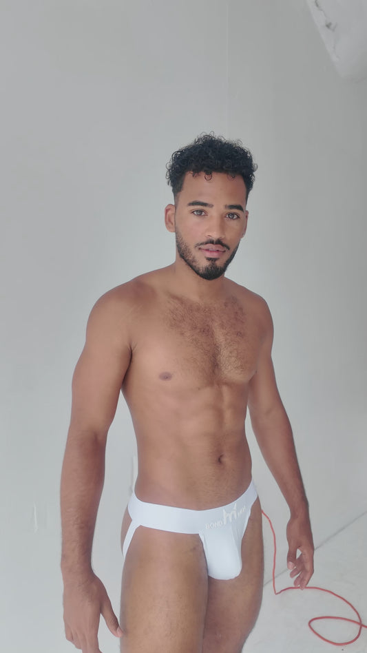 Bond Men White Athletic Jock Strap