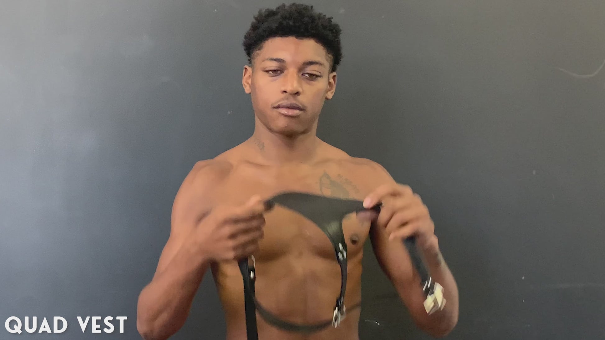 Quad Harness With O Ring Pouch, Harness, bdsm harness, fetish harness