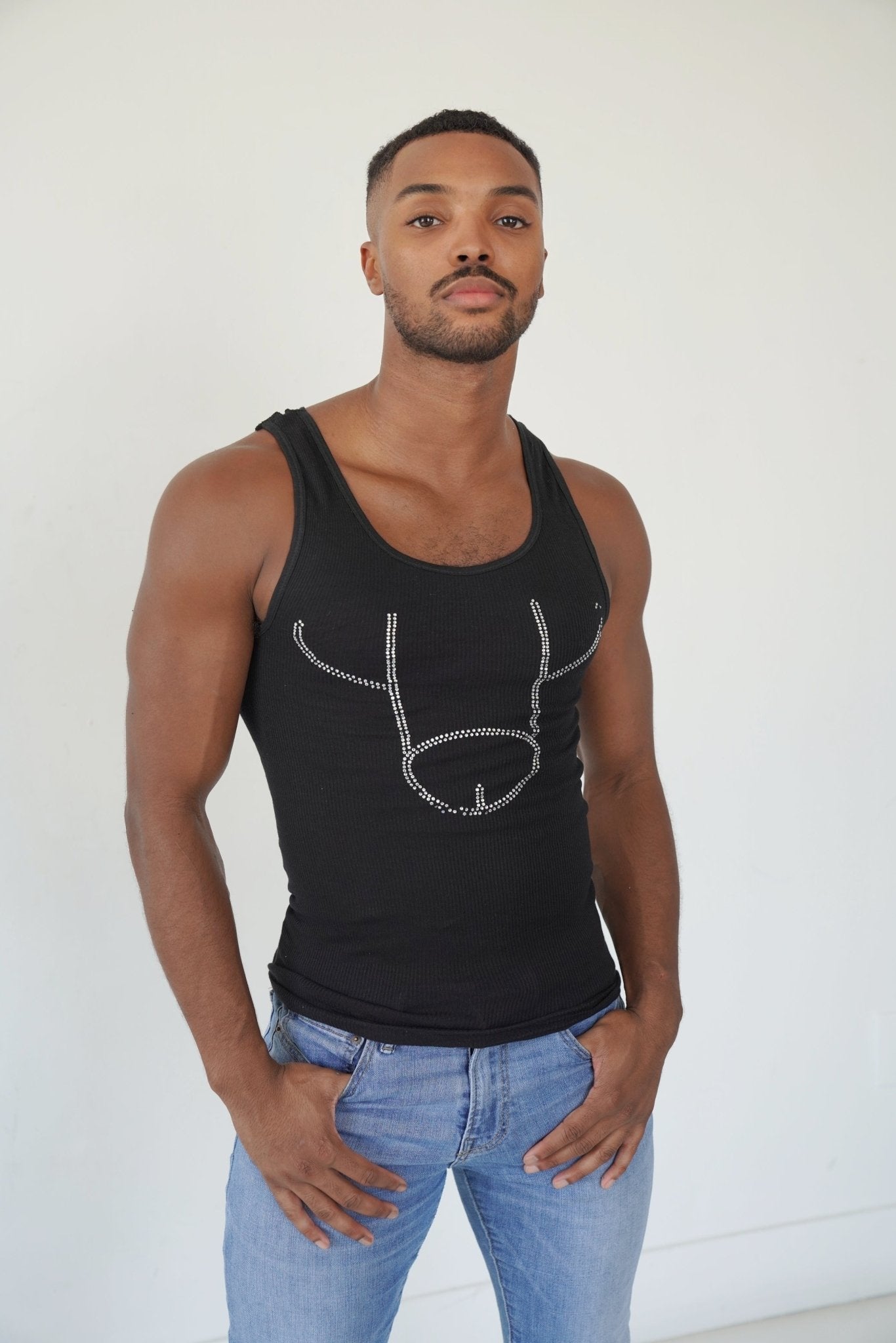 Black Muscle Tank Big Dick Shirt 2.0, Tank Top, Men's top, Sexy men's fashion