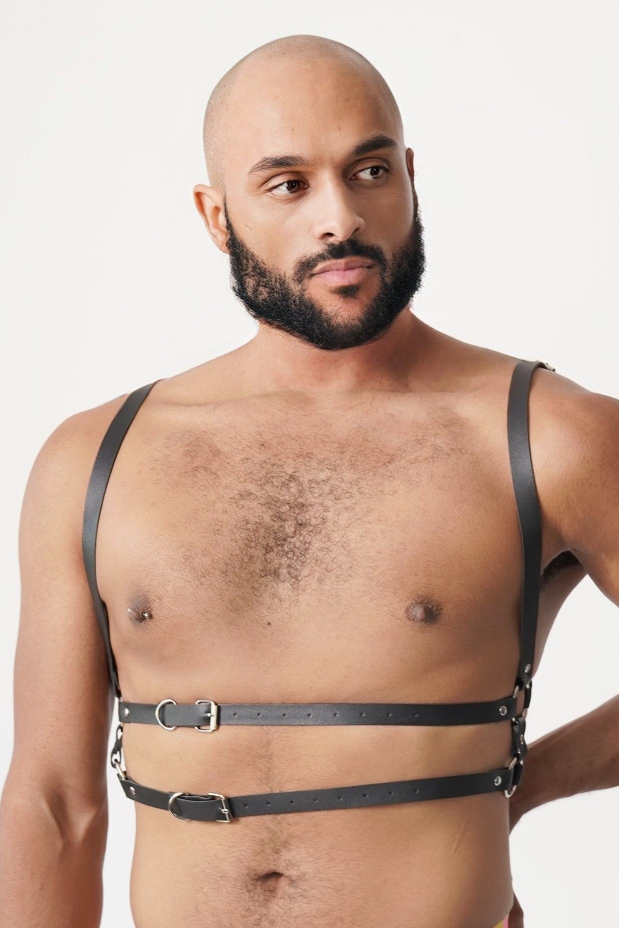 Black Sexy Fetish Male Leather Harness, Harness, bdsm harness, fetish harness