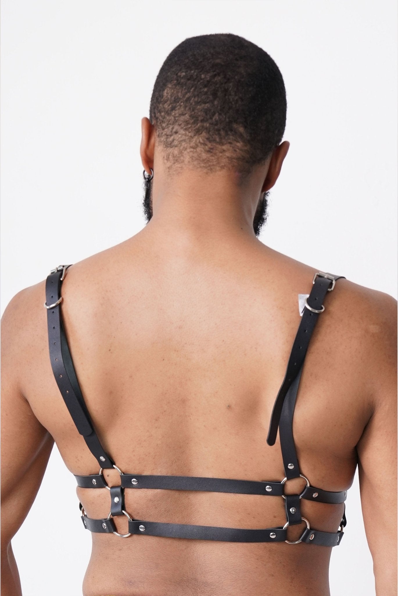 Black Sexy Fetish Male Leather Harness, Harness, bdsm harness, fetish harness