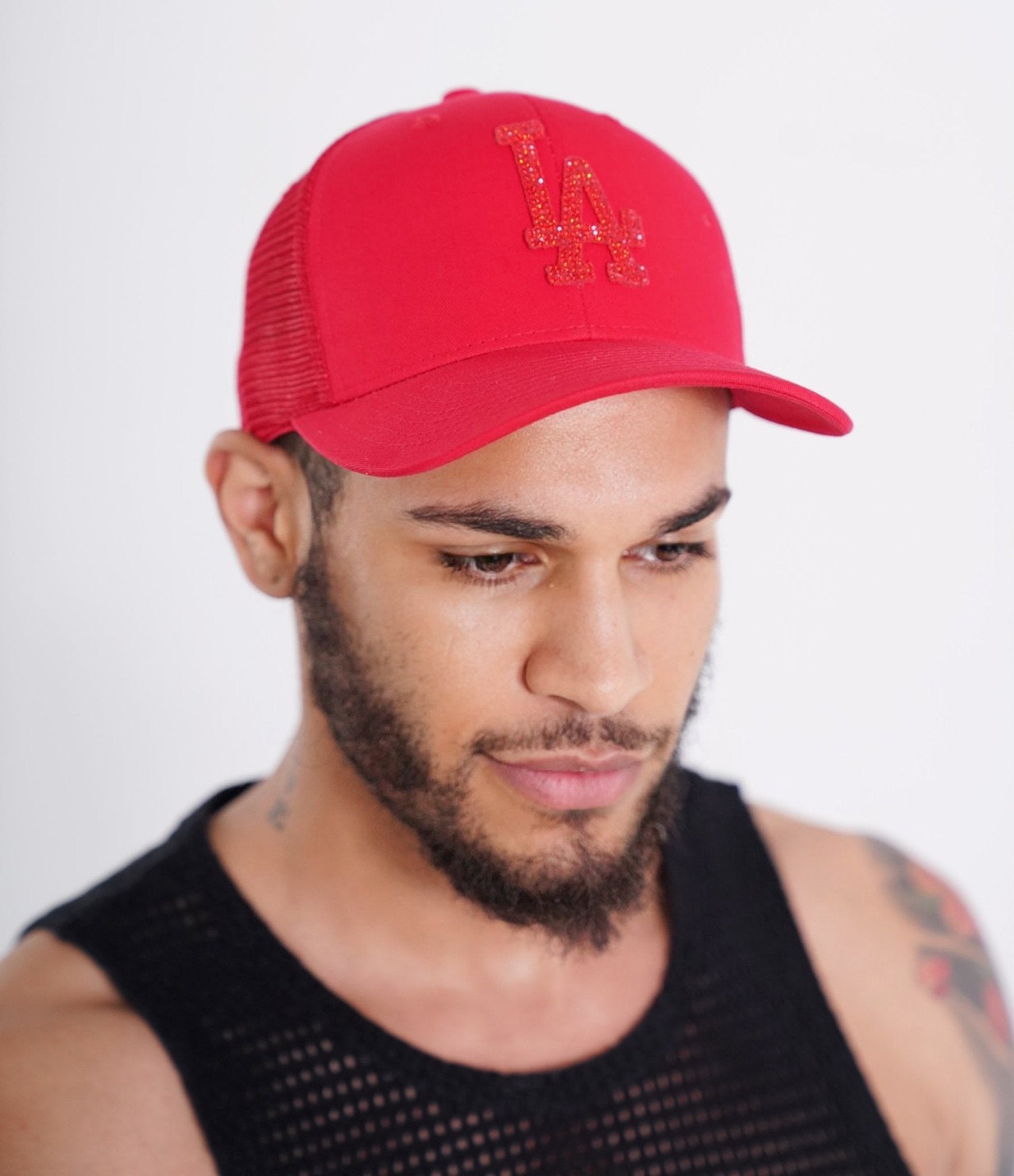 Blue LA Icon Trucker Hat - TB-BondMen Hats