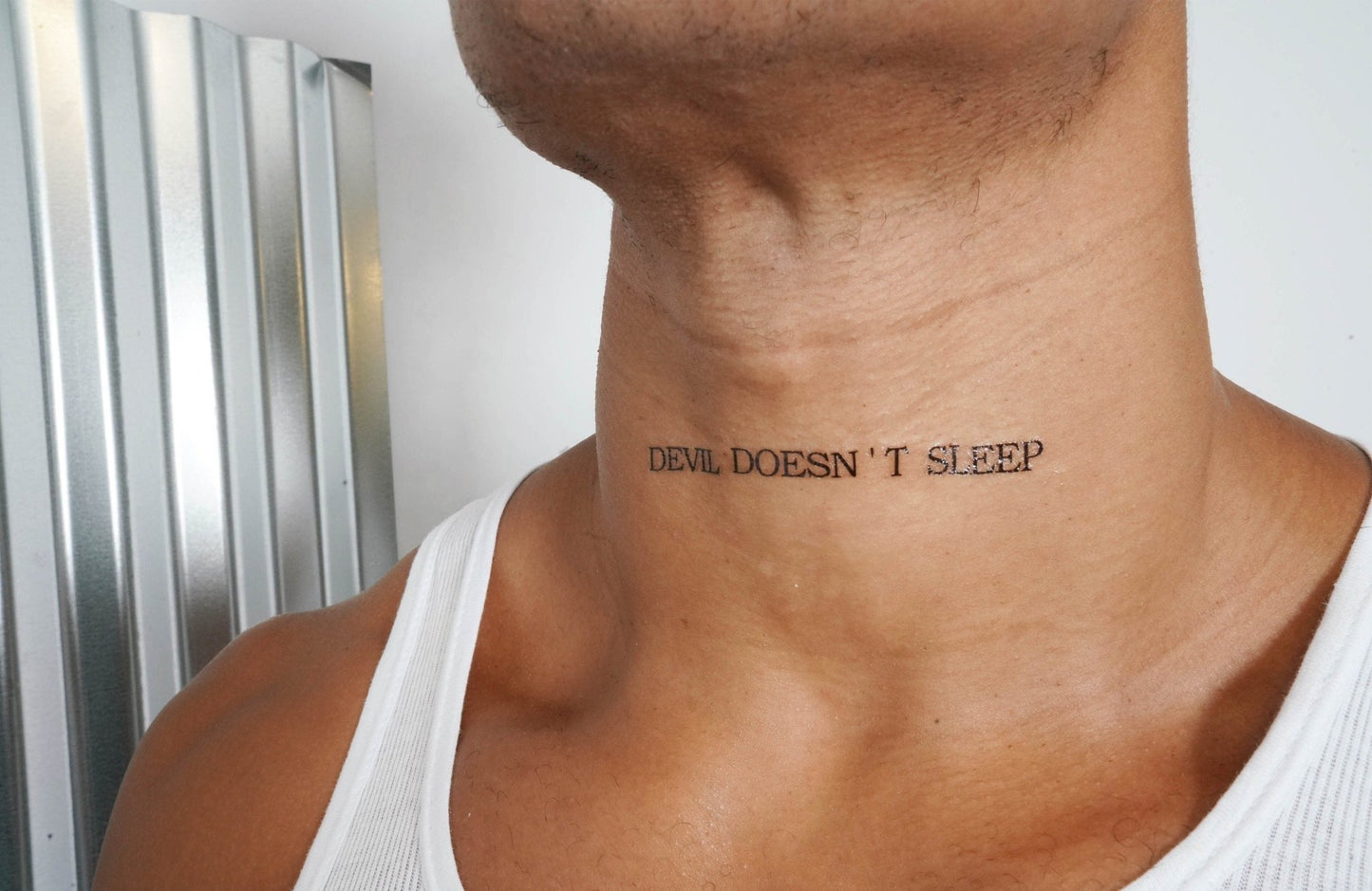 Devil Doesn't Sleep Tattoo, temporary tattoo