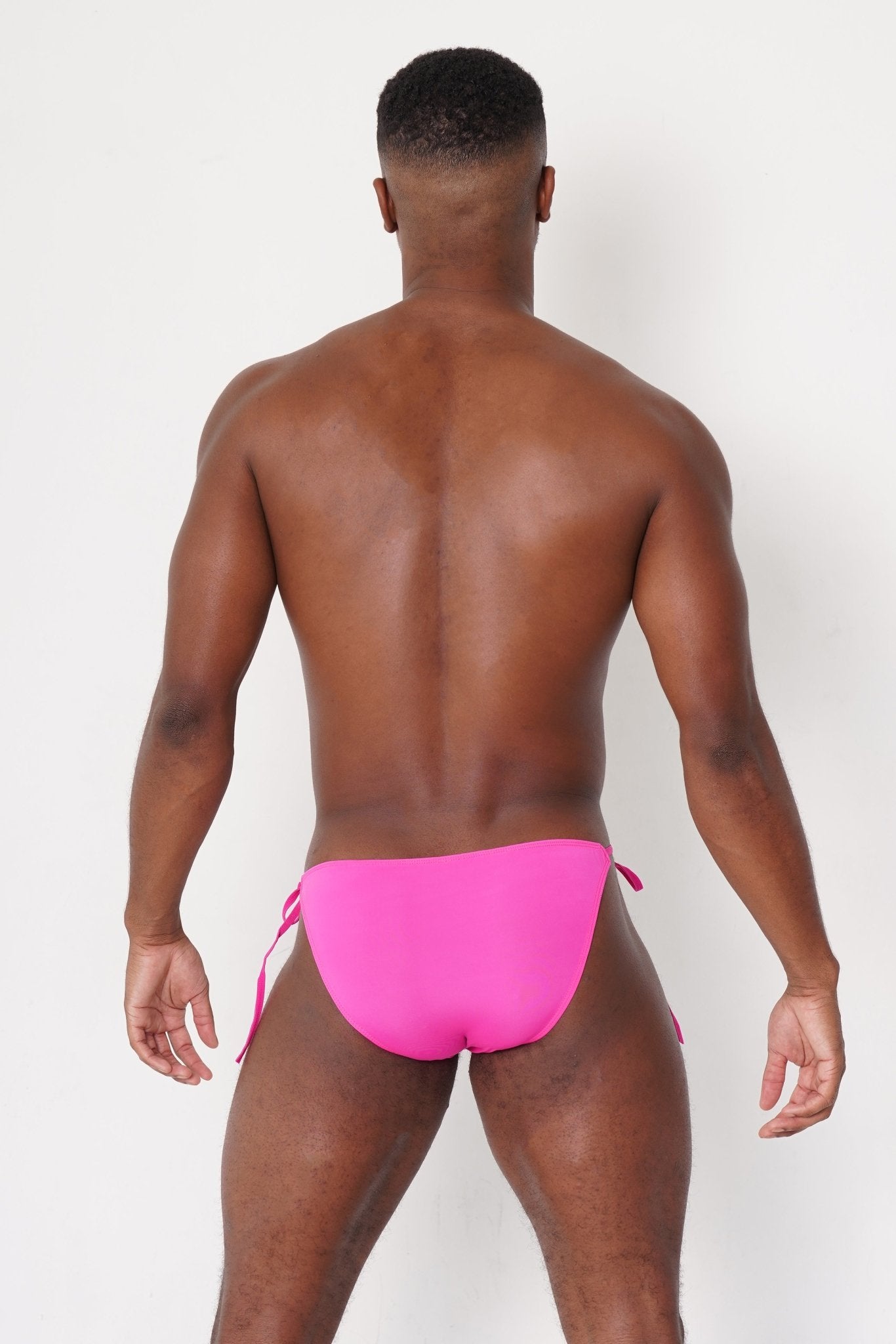Men's Tie Side Hot Pink Bikini TBBondMen