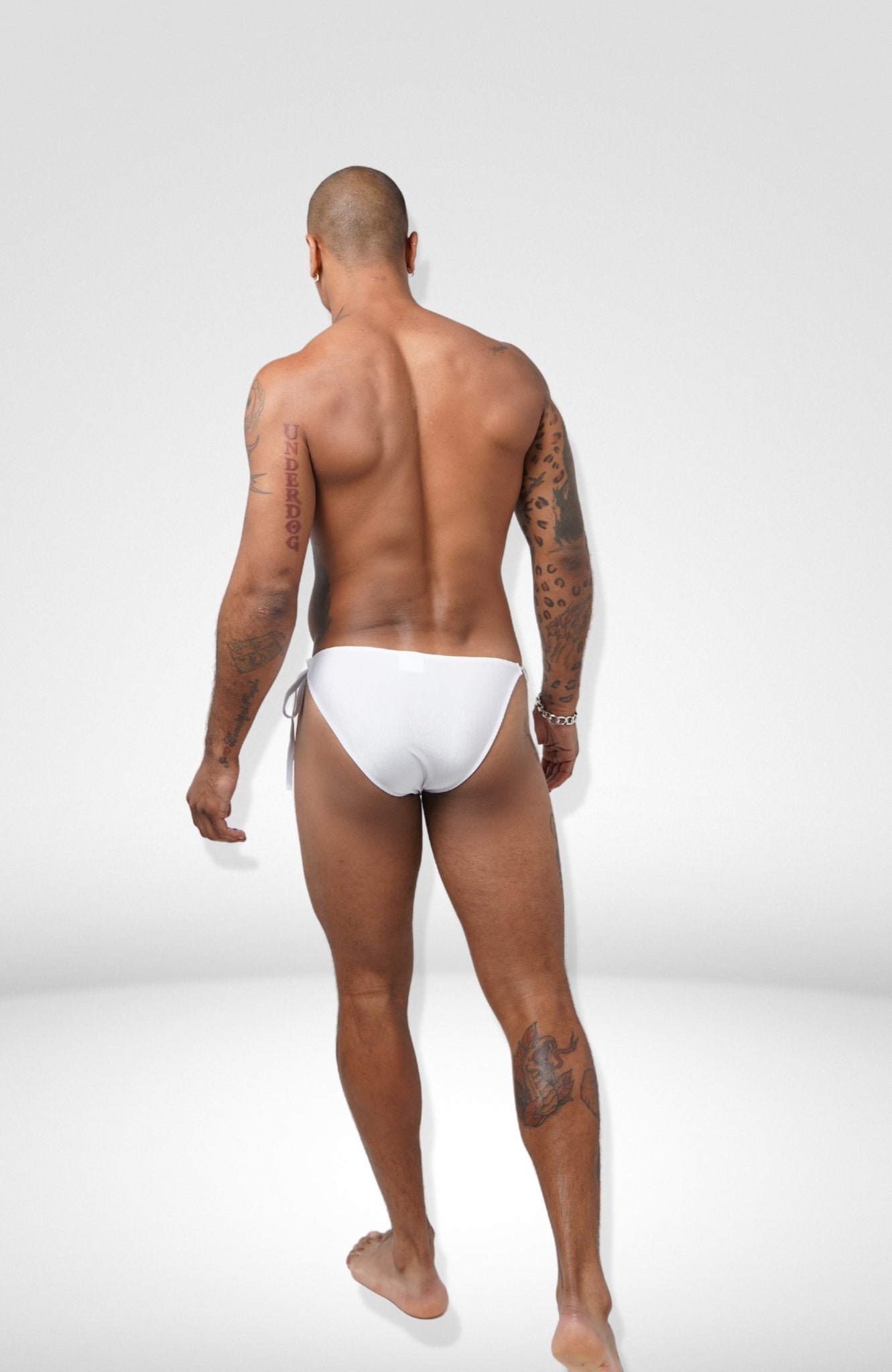 Men's Tie Side White Bikini - TB-BondMen Underwear Gay men's underwear LGBTQ+ underwear Men's briefs Men's boxer briefs Jockstraps Thongs for men Pride underwear Men's lingerie Sexy men's underwear Designer men's underwear Comfortable men's underwear Men's swimwear Athletic men's underwear Fashion men's underwear Bulge enhancing underwear