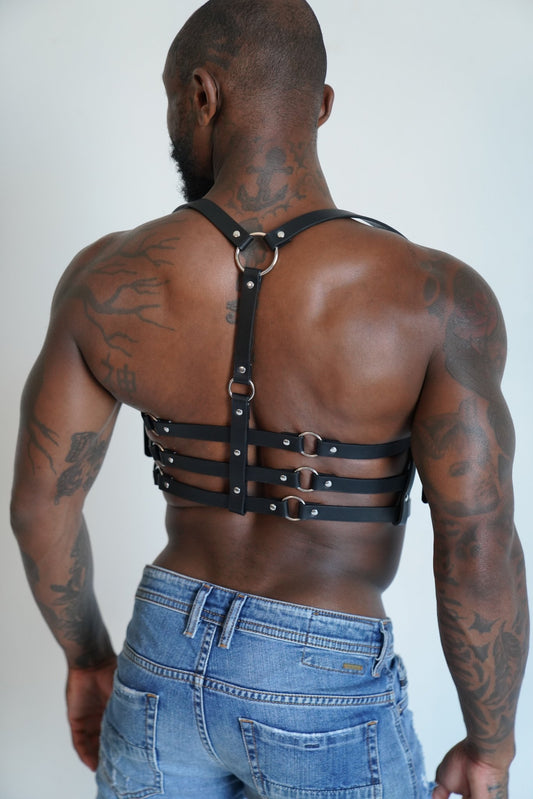 Multi-Strap Waist Harness with O Ring - TB-BondMenHarness