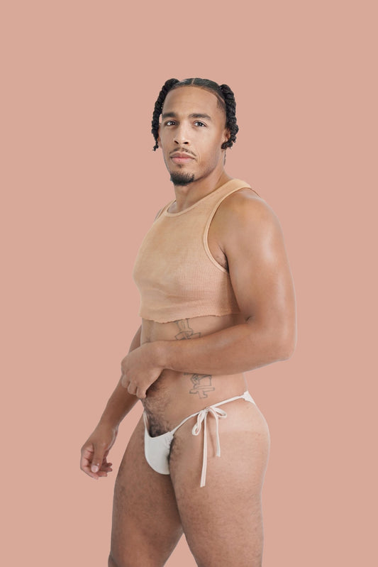 Nude Set Vintage Wash Raw Cut Top With Tie Side Bikini - TB-BondMen Tank Top Gay men's underwear LGBTQ+ underwear Men's briefs Men's boxer briefs Jockstraps Thongs for men Pride underwear Men's lingerie Sexy men's underwear Designer men's underwear Comfortable men's underwear Men's swimwear Athletic men's underwear Fashion men's underwear Bulge enhancing underwear