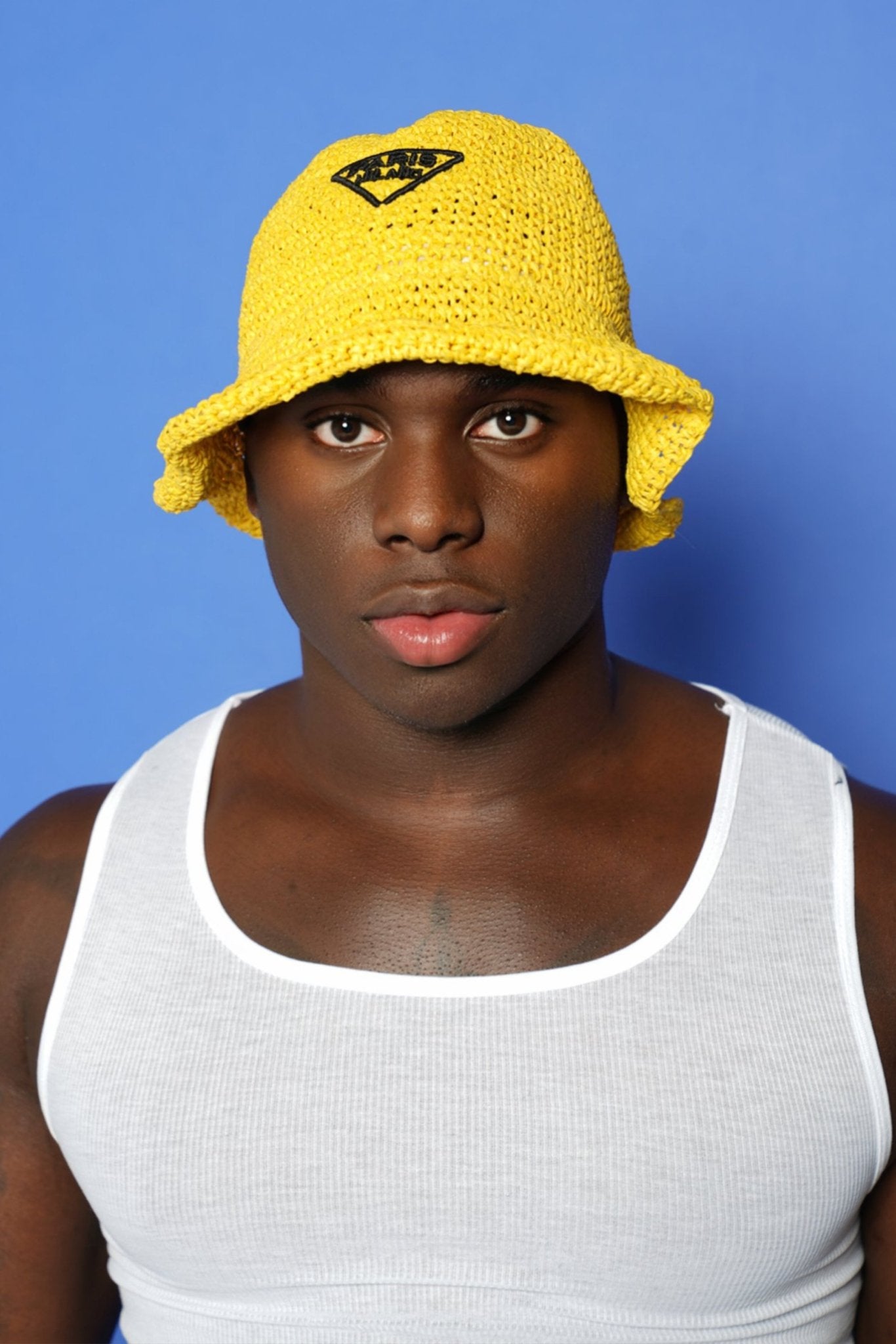 Paris Milano Yellow Embroidery Straw Bucket Hat - TB-BondMenBucket hat
