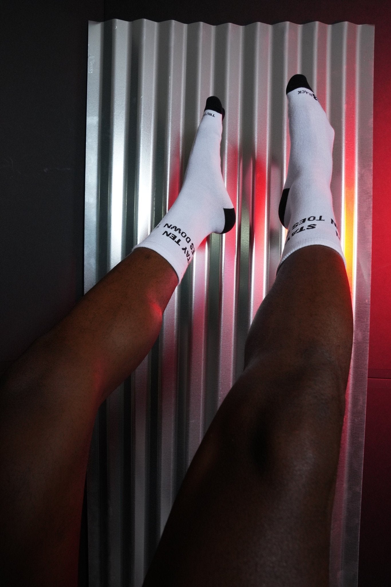 Stay Ten Toes Down Crew Socks, men's socks, comfortable socks