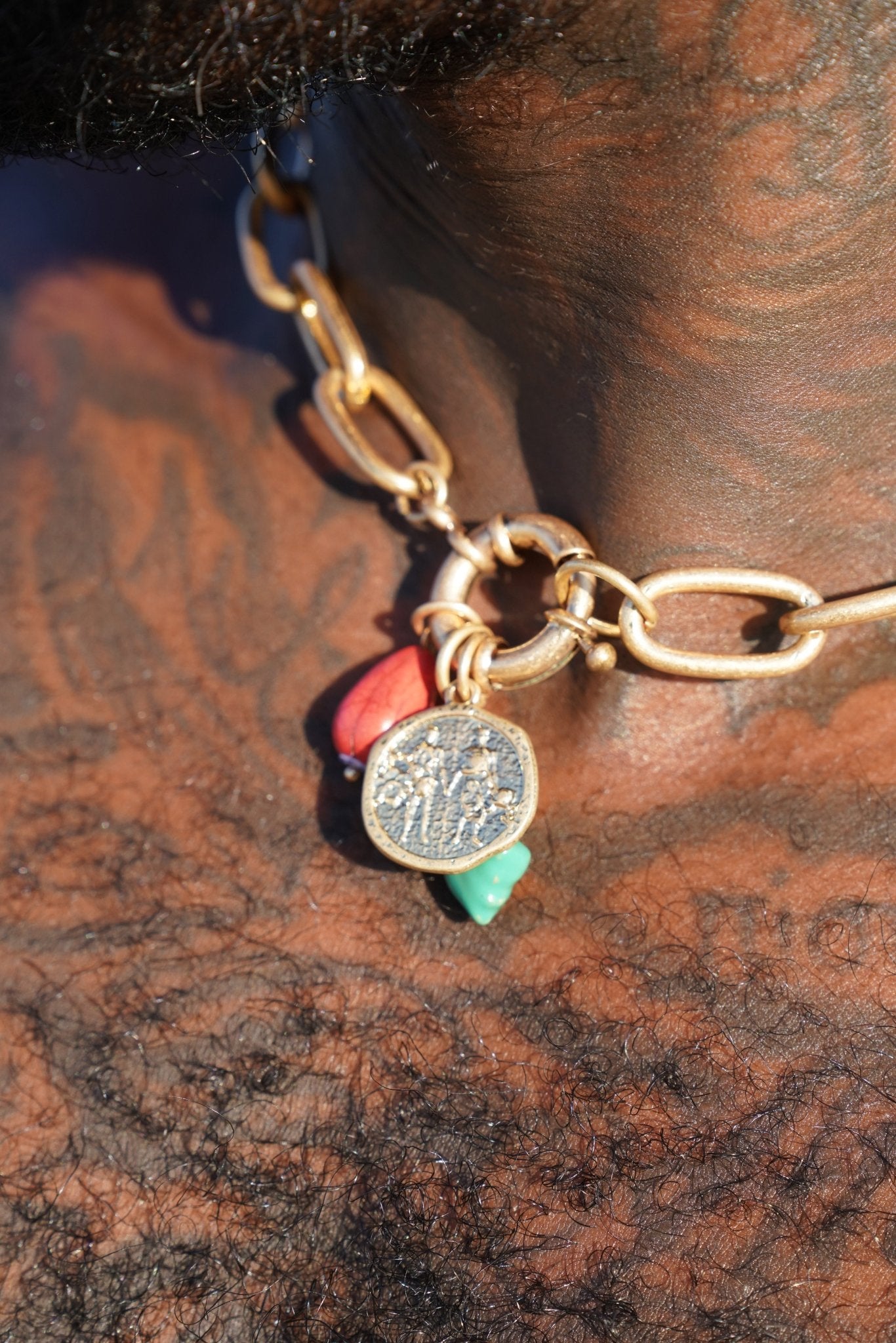 Unity Paperclip Choker with Charms - TB-BondMenchoker
